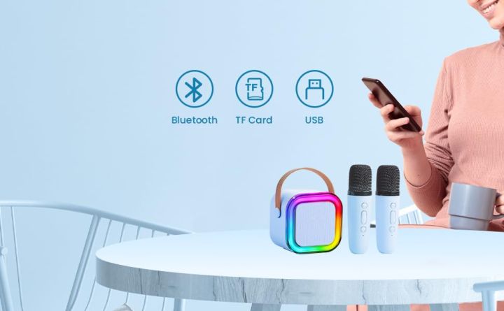 K12%20Kids%20Karaoke%20Microphone%20double%20speaker%20Machine%20Bluetooth-Compatible%20Wireless%20Karaoke%20Mic%20Speaker%20with%20RGB%20Light%20for%20Kids%20Toddler,Gifts%20for%20Girls%20and%20Boys%20Birthday%20(Blue%20&%20Pink)%20-%20Image%209