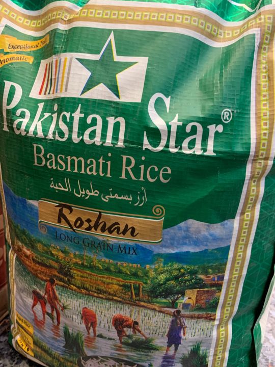 Pakistan star basmati rice Roshan 10kg pack