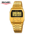  2460 Fashion Brand Men's Electronic Watch Multifunction Luminous Calendar Waterproof Steel Strap Sport Men Digital Watches skmei 2460. 