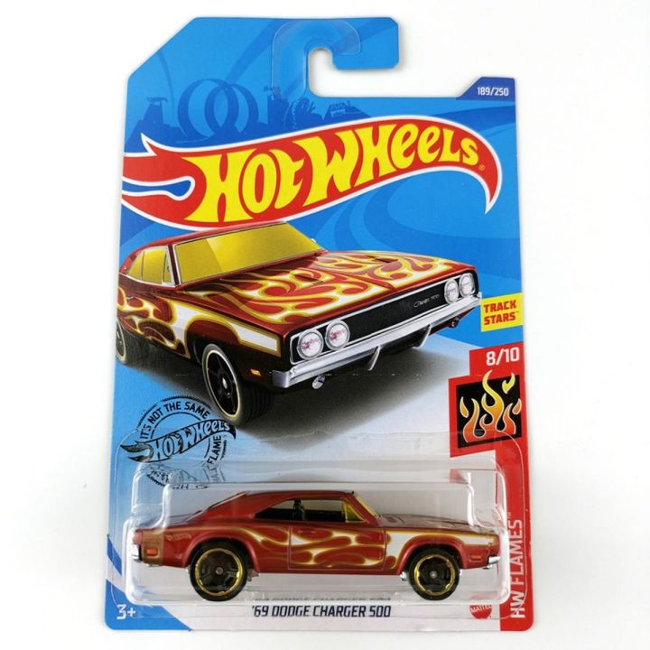 Hot wheels '69 Dodge Charger 500 (Rare) Hw Flames edition 1:64