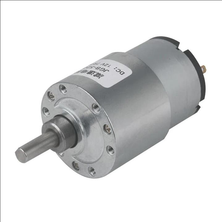 JGB37-520 DC 6V/12V/24V High Torque Gear Motor All Metal Gear Box Electric Motor 7/12/22/35/45/66/107/200/320/600/960RPM
