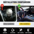 Universal Auto Shift Knob Aluminum Ball Gear Shift Knob With Screw Nut Manual Transmission Vehicles Interior Replacement Parts. 