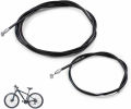 Bicycle brake cables front and back with outer. 