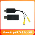 USB To CVBS RCA Video Output Adapter Box HDMI Interface Connect To Monitor Display Device For Android Radio Car Accessories. 