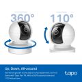TP-Link Tapo C232 5MP Pan/Tilt AI Home Security Camera, Wireless or Wired Connection, 3K 5MP, 360°, Free AI Tracking, Two-Way Audio, Night Vision, Baby Monitor, Smart Detection and Notifications. 