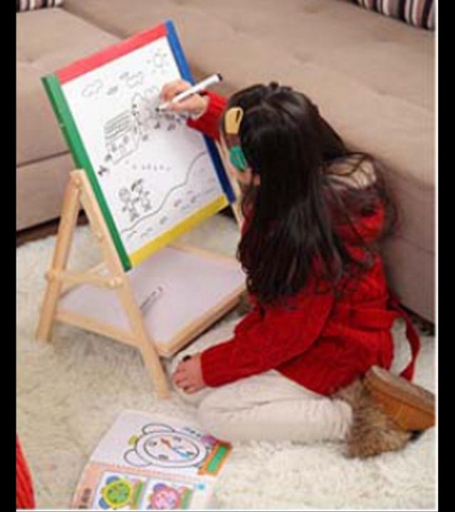 2-in-1 writing drawing board whiteboard and classroom blackboard | Daraz.lk
