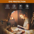 48 LED USB Book Light Clip Desk Lamp Reading Light with 3 Color Mode 10 Brightness Dimmer 360° Flexible Gooseneck Bed Night Lamp. 