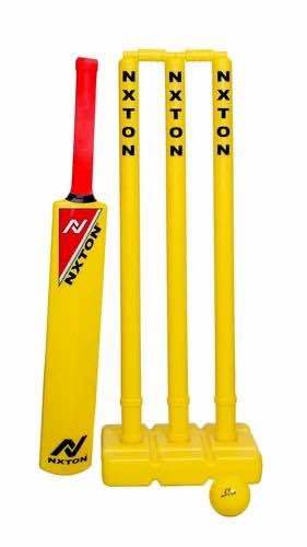 Premium Quality Plastic Cricket Set || 1 Piece Plastic Stump Set, 1 Piece Plastic Bat & 1 Piece Wind Ball