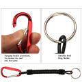 Goture 3pcs Fishing Lanyard 12cm/15cm/18cm Boating Fishing Rope Retractable Coiled Tether with Carabiner for Pliers Lip Grips. 