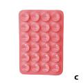 Suction Cup Wall Stand Mat Multifunctional Silicone Leather Square Phone Single-Sided Case Anti-Slip Holder Mount Suction 2023. 