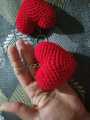 Crochet keychain Handmade heart keychain Heart keychain For bags beautiful keychain. 