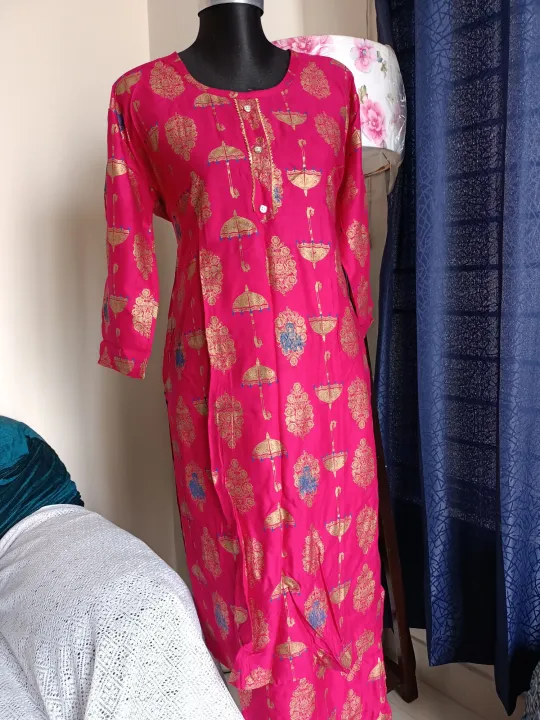 mejenda%20colour%20screen%20print%20co-ords%20kurti%20two%20piece%20for%20women%20fashion%20-%20Image%204