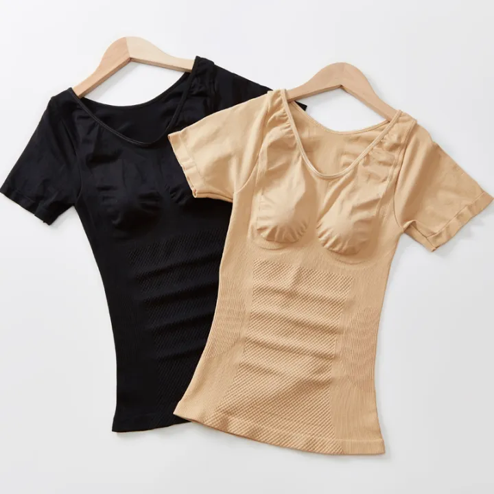 Women%20Slimming%20Shirts%20Shapewear%20Waist%20Trainer%20Tummy%20Control%20Body%20Shaper%20Shaping%20Tank%20Tops%20Underwear%20Compression%20Short%20Sleeves%20-%20Image%205