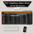 Mouse Pad Large Extended Shortcuts for Ai Final Software Big Office Keyboard Mousepad Gaming overlock HD Printing XXL Desk Mat. 