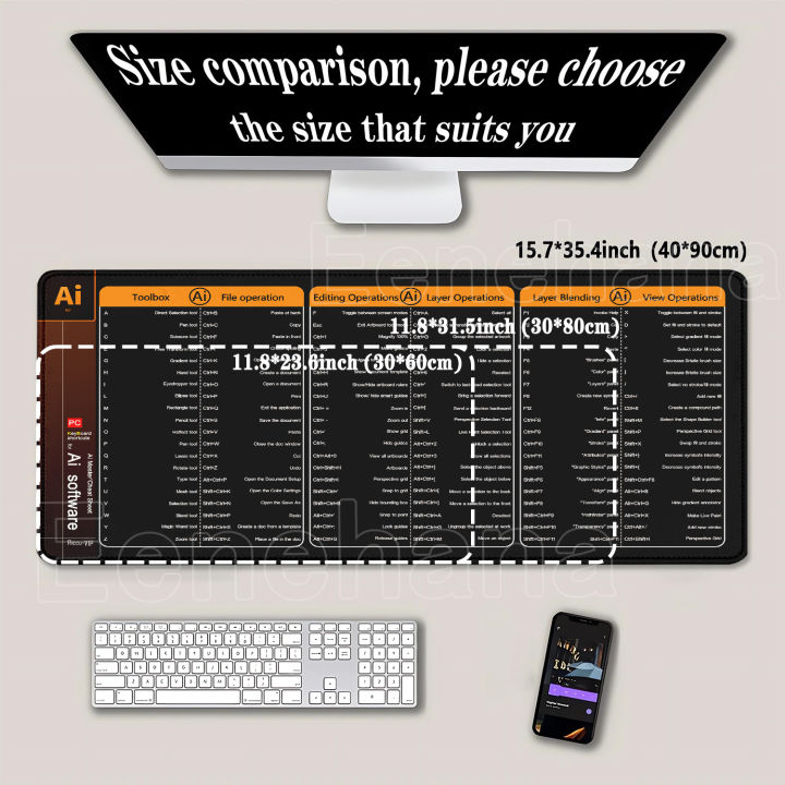 Mouse%20Pad%20Large%20Extended%20Shortcuts%20for%20Ai%20Final%20Software%20Big%20Office%20Keyboard%20Mousepad%20Gaming%20overlock%20HD%20Printing%20XXL%20Desk%20Mat%20-%20Image%203