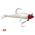 Fish Type Jig Head Bait Replaceable Fish Body Lures Soft Fishing Lead Inside Lure With Hook. 