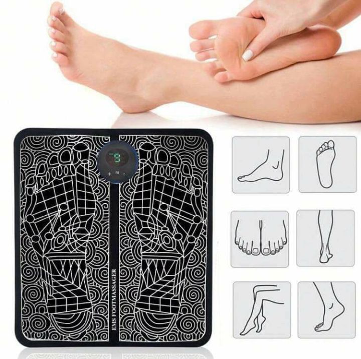 EMS Foot Massager-Blood Criculation Relief Pain Massager For All Men and Women - USB Rechargeable