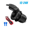 Cigarette Lighter Socket Car Marine Motorcycle ATV RV Lighter Socket Power Outlet Socket Receptacle 12V Waterproof Plug. 