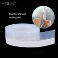 Door Bottom Seal Strip Windproof Strip Sealer Stopper Door Bottom Guard Double Protector Doorstop for Shower Home Doors Gaps. 