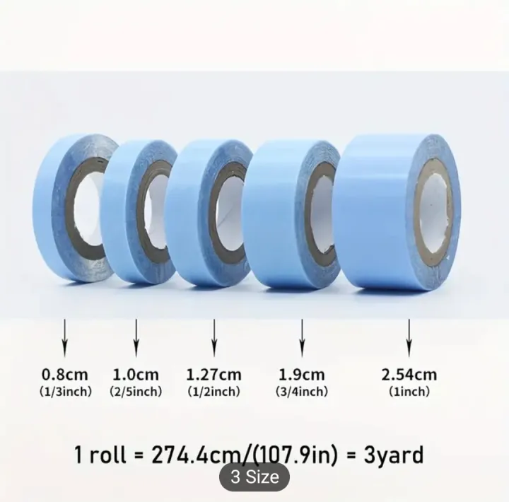 LACE%20Front%20Hair%20System%20Tae%20Roll%20BLUE%203%20Yards%201%20Cm%20-%20Double%20sided%20Authentic%20WALKER%20Tape%20(10%20Days%20Hold%20Grip)%20-%20High%20Quality%20By%20Qs%20-%20Image%205