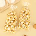 50Pcs Daisy Flower Candy Bags Transparent Cookie Biscuit Baking Packaging Bag Wedding Birthday Party Gifts Wrapping Supplies.