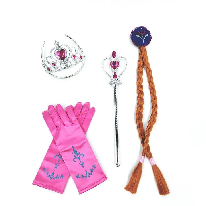 Children%20Princess%20Party%20Accessories%20Girl%20Cosplay%20Costume%20Kit%20Kids%20Crown%20Wand%20Gloves%20Earrings%20Ring%20Necklace%20Multi%20Color%20Supply%20-%20Image%205