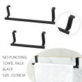 Towel Rack Over Door Towel Bar Hanging Holder Stainless Steel Kitchen Cabinet Bathroom Towel Rag Rack Home Organizer Hanger.