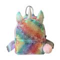 Stylish Unicorn Sequins Backpack Fashion Portable Shoulder Bag School Storage Bag Colourful Shining Backpack for Girls. 