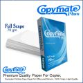 Copymate Plus A4 Copy Paper 70g – Premium Quality Printer & Photocopy Paper – 500 Sheets. 