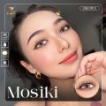 Premium lens mosiki brown/gray pattern, beautiful, sexy, 60% water-resistant lens, comfortable to wear, suitable for sensitive people.. 