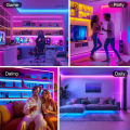 5M 10M 20M Zigbee 3.0 RGB+CCT LED Strip 24V Flexible Dimmable Ceiling Room Lighting Party Decor for Alexa ECHO SmartThings Tuya. 