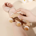 Handheld Massage Roller for Sore Muscle, Wood Therapy Massage Tools, Wooden Fascia Roller for Deep Tissue, Lymphatic Drainage. 