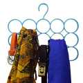 15 Holes Scarf Hanger, Multiple Purpose Space Saving hangers for Clothes, Scarf Shawl Belt Wardrobe Storage Holder Display Rack. 