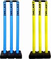 Cricket Wicket Set With Stand / Plastic 3 Sticks. 