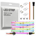 SPI COB LED Strip Light RGB+IC WS2811 Addressable 420LEDs/m Dream Color WS2812B High Density Flexible COB FCOB Led Lights RA90. 