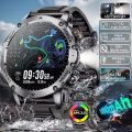 2026 New Outdoor Sports Smart Watch Men AMOLED Screen LED Flashlight Heart rate Waterproof Bluetooth Call 1000mAh SmartWatch.