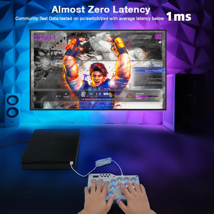 Flatbox%20Hitbox%20Arcade%20Joystick%20Fight%20Stick%20For%20PS4/PS3%20With%20Turbo&Capture%20Function%20Street%20Fighter%20Game%20Controller%20For%20PC/NS%20-%20Image%202