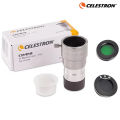 Celestron Omni 2x Barlow Lens with Solar Filter,Moon Filter – Professional Telescope Eyepiece Kit for Solar, Moon Observation. 