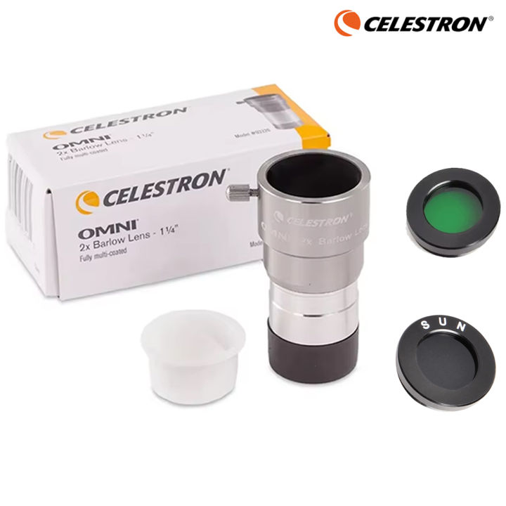Celestron%20Omni%202x%20Barlow%20Lens%20with%20Solar%20Filter,Moon%20Filter%20%E2%80%93%20Professional%20Telescope%20Eyepiece%20Kit%20for%20Solar,%20Moon%20Observation%20-%20Image%202