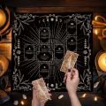 Vikarma Celtic Cross Tarot Tablecloth Divination Altar Cloth Witchcraft & Paganism Decorative Items cover.