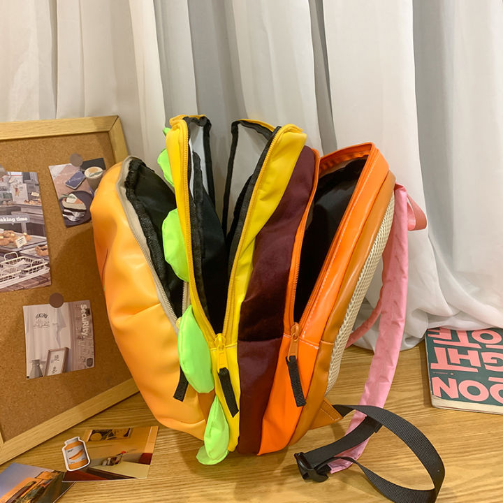 Cartoon%20Cute%20Multi-storey%20Hamburger%20Travel%20Backpack%20Women%20Large%20Capacity%20Personality%20Waterproof%20School%20Backpacks%20for%20Girls%20Gift%20-%20Image%204