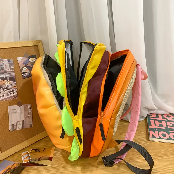 Cartoon%20Cute%20Multi-storey%20Hamburger%20Travel%20Backpack%20Women%20Large%20Capacity%20Personality%20Waterproof%20School%20Backpacks%20for%20Girls%20Gift%20-%20Image%204