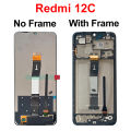 AAA+ IPS For Xiaomi Redmi 12C LCD Poco C55 Display 22120RN86I Touch Screen For Redmi 12 LCD Digitizer Assembly Replacement Parts. 