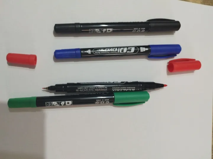 Caltrix%20Double%20Side%20Nib%20Permanent%20CD%20Marker/OHP%20Pen%20%7C%20Clatrix%20CD/DVD%20Fast%20Drying%20Fade%20Resistant%20Permanent%20Pen%20-%20Image%202