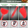 Wide Silicone Spatula Shovel Turner Nonstick Fried Shovel Fish Spatula Silicone Wide Flexible Turner for Nonstick Cookware Egg. 