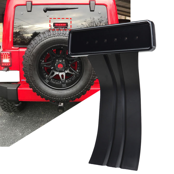 LED Third Brake Light High Mount Stop 3rd Tail Light for Jeep Wrangler JK 2007-2018