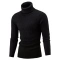 Autumn Winter Men's Turtleneck Sweater Men's Knitting Pullovers Rollneck Knitted Sweater Warm Men Jumper Slim Fit Casual Sweater. 