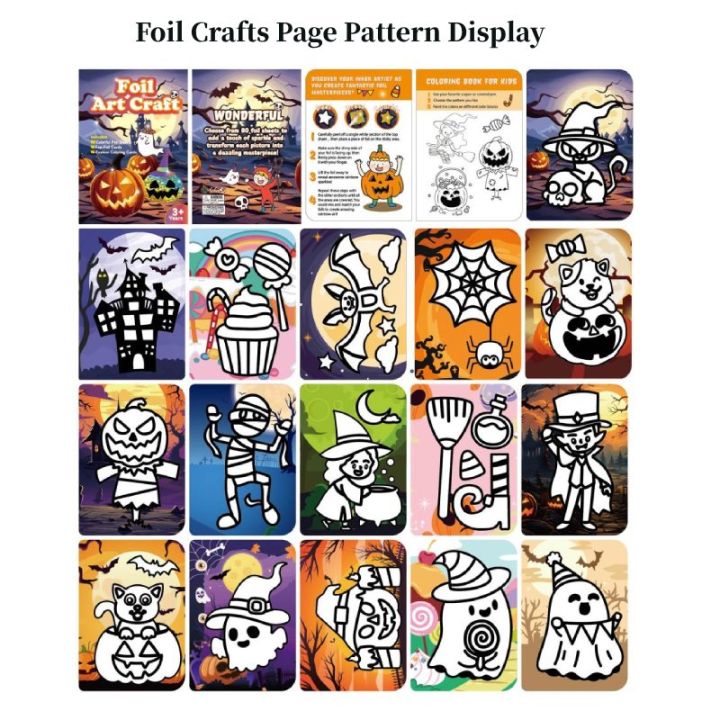 16%20Sheet/Set%20DIY%20Magical%20Transfer%20Painting%20Crafts%20Christmas%20Halloween%20Birthday%20Children%20Kids%20Foil%20Arts%20Crafts%20Gifts%20Drawing%20Toys%20-%20Image%206