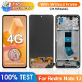 Screen for Xiaomi Redmi Note 13 4G 23129RAA4G 23124RA7EO Lcd Display Digital Touch Screen for Redmi Note 13 4G Screen with Frame. 