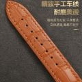Genuine Calfskin Leather Watch Strap Slub Pattern Bracelet 12/13/14/15/16/17/18/19/20/21/22/24mm Universal Watchband Accessories.